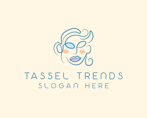 Beauty Glamor Woman Cosmetics Trend logo design