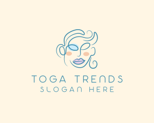 Beauty Glamor Woman Cosmetics Trend logo design