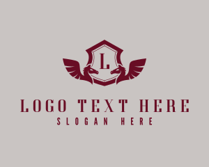 Mythology - Pegasus Shield Business logo design