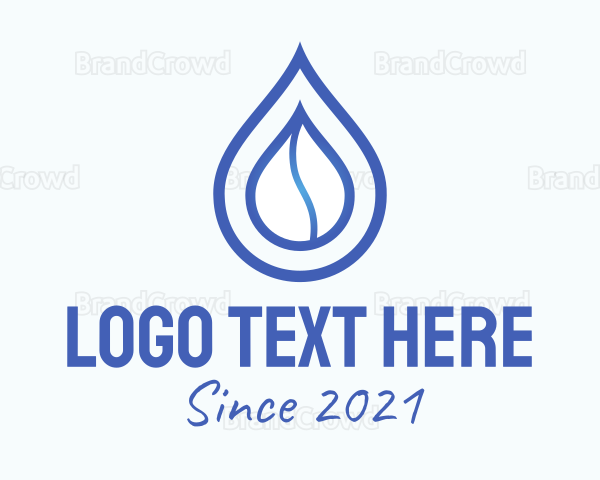 Blue Gradient Drop Logo