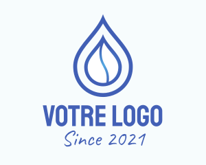 Dew - Blue Gradient Drop logo design