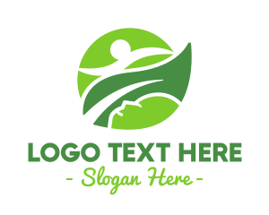 Badge - Green Leaf Athletics logo design