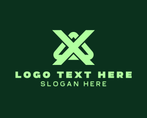 Roman Numeral - Generic Company Letter X logo design