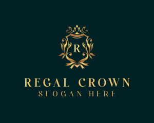 Royalty Wreath Crown logo design