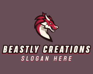 Creature - Game Dragon Creature logo design