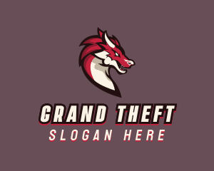 Gamer - Game Dragon Creature logo design