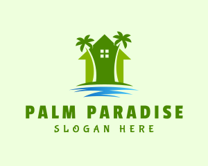 Palm Tree House logo design