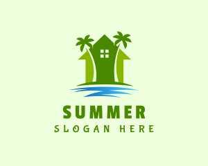 Palm Tree House logo design