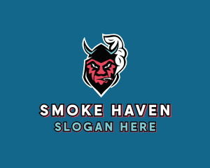 Smoking - Evil Smoking Vape logo design