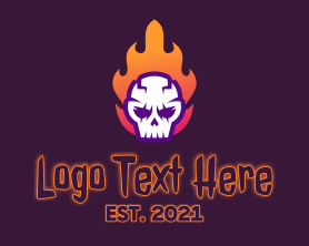Fire - Fire Skull Gaming logo design