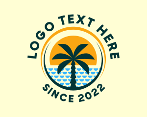 Palm - Tropical Palm Beach logo design