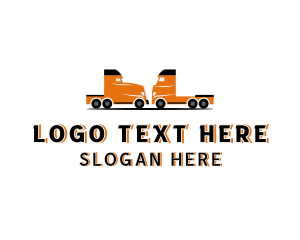 Forwarding - Freight Trucking Vehicle logo design