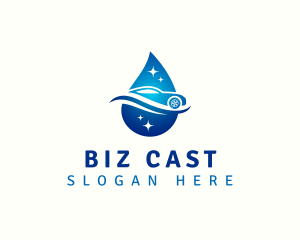 Disinfect - Car WashDroplet logo design