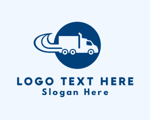 Courier - Trailer Truck Mover logo design