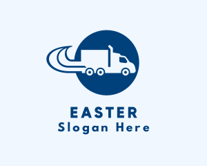 Distribution - Trailer Truck Mover logo design