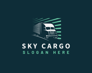 Delivery Truck Cargo logo design