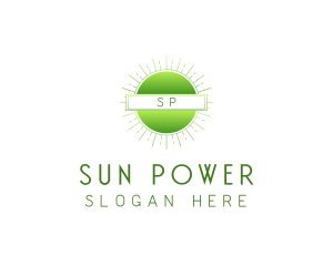 Minimalist Simple Sun logo design