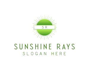 Minimalist Simple Sun logo design