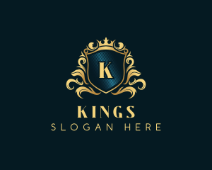 Crown Shield Ornamental logo design