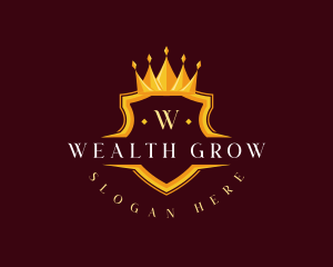 Luxury Crown Shield logo design