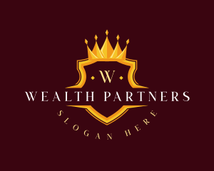 Luxury Crown Shield logo design