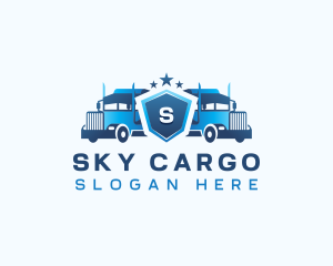 Transport Delivery Truck logo design