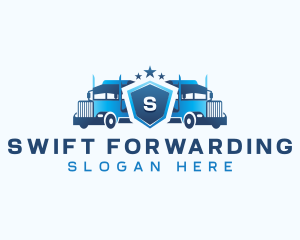 Transport Delivery Truck logo design