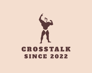 Fit - Strong Muscular Man logo design