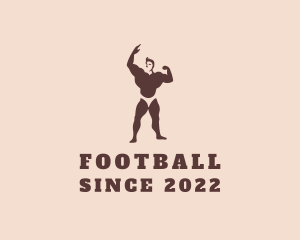 Bodybuilding - Strong Muscular Man logo design