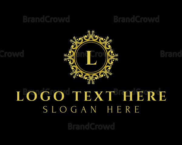 Luxe Crest Ornament Logo
