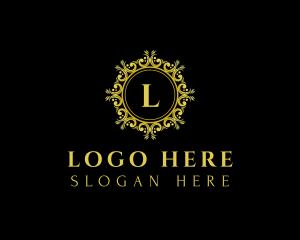 Luxe Crest Ornament logo design