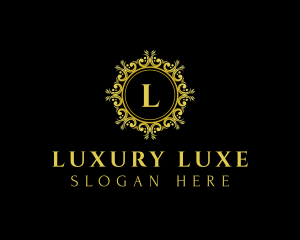 Luxe Crest Ornament logo design