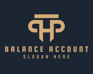 Account - Legal Column Pillar logo design