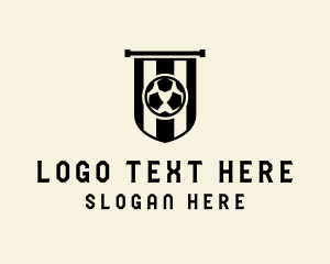 Physical Education - Soccer Ball Flag logo design