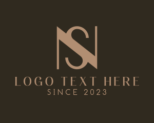 Letter NS - Minimalist Elegant Company logo design