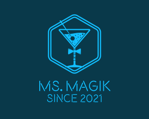 Beverage - Blue  Gentleman Cocktail logo design