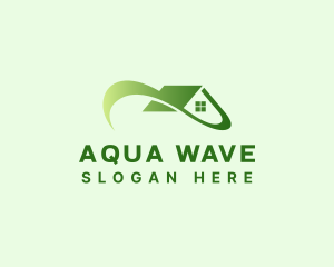 House Roofing Wave logo design