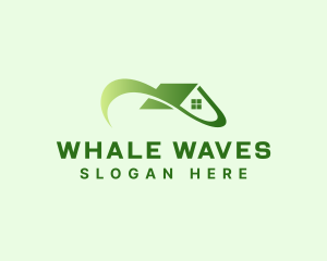 House Roofing Wave logo design