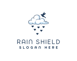 Rain Cloud Bird logo design