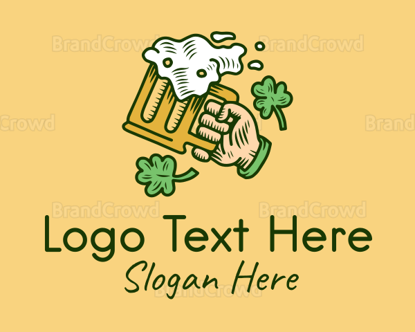 St. Patrick's Day Irish Beer Logo