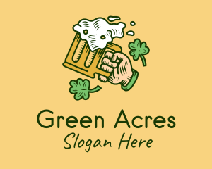 St. Patrick's Day Irish Beer  logo design