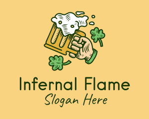 St. Patrick's Day Irish Beer  logo design