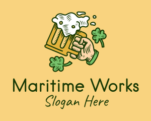 St. Patrick's Day Irish Beer  logo design