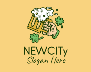 St. Patrick's Day Irish Beer  logo design