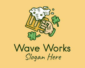 St. Patrick's Day Irish Beer  logo design