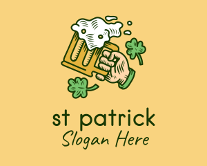 St. Patrick's Day Irish Beer  logo design