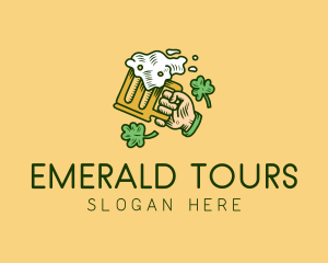 Ireland - St. Patrick's Day Irish Beer logo design