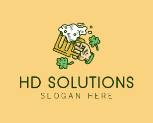 St. Patrick's Day Irish Beer  logo design