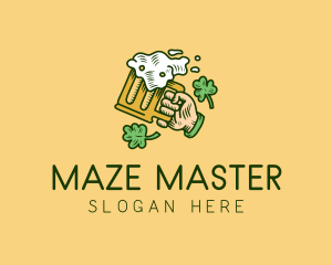 St. Patrick's Day Irish Beer  logo design