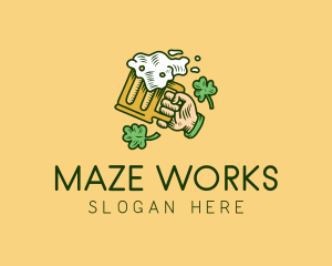 St. Patrick's Day Irish Beer  logo design